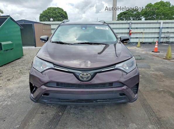 2T3ZFREV5JW445670 2018 TOYOTA RAV4 Purple Widok z przodu