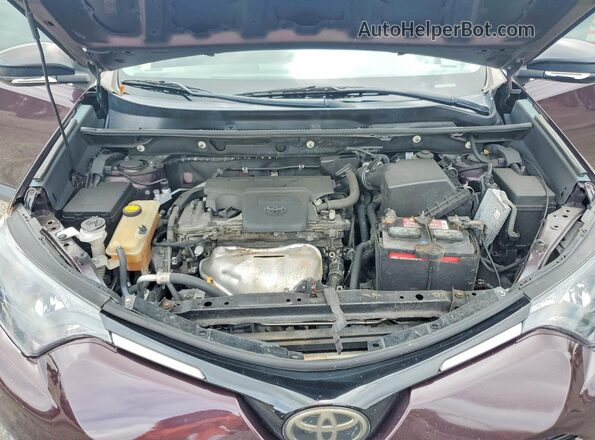 2T3ZFREV5JW445670 2018 TOYOTA RAV4 Purple Widok wnętrza z tyłu