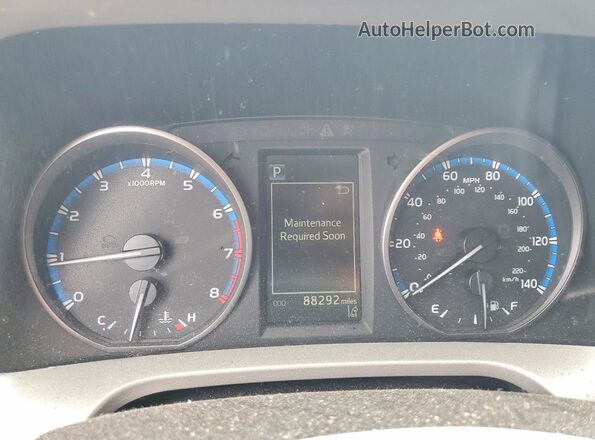 2T3ZFREV5JW494268 2018 TOYOTA RAV4 Red Вид щитка приладів