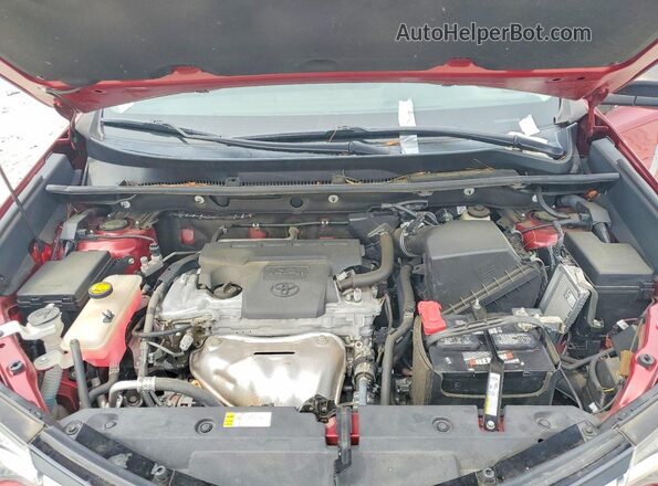 2T3ZFREV5JW494268 2018 TOYOTA RAV4 Red Вид підкапотного простору