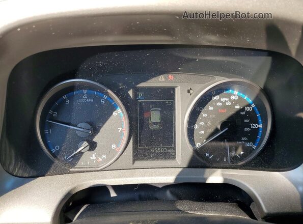 2T3ZFREV5JW502059 2018 TOYOTA RAV4 Blue Instrument cluster view