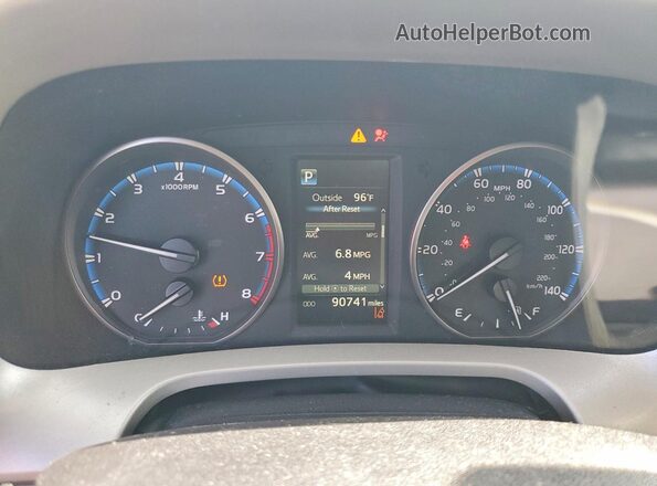 2T3ZFREV9HW387671 2017 TOYOTA RAV4 Серебряный Вид щитка приборов