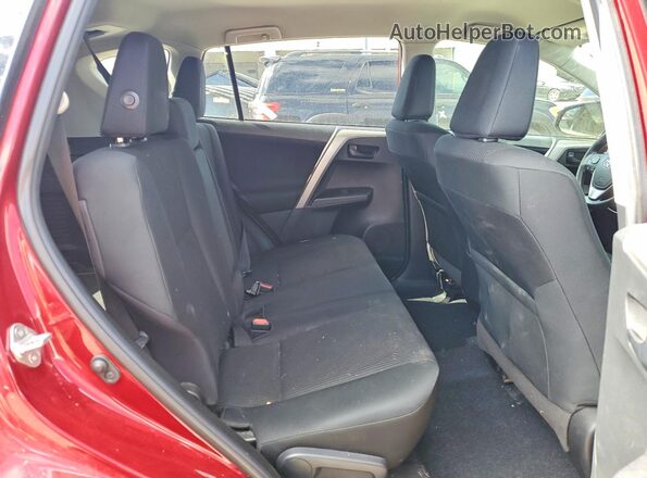 2T3ZFREV9JW478283 2018 TOYOTA RAV4 Бордовый Вид задней части салона