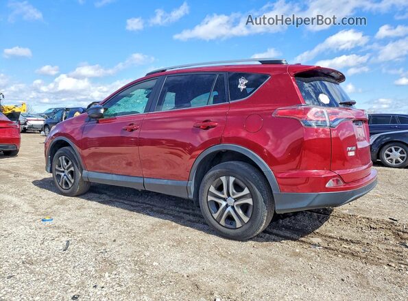 2T3ZFREV9JW478283 2018 TOYOTA RAV4 Бордовый Задняя левая четверть