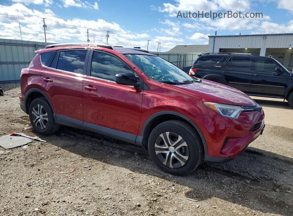 2T3ZFREV9JW478283 2018 TOYOTA RAV4 Бордовый Передняя правая четверть