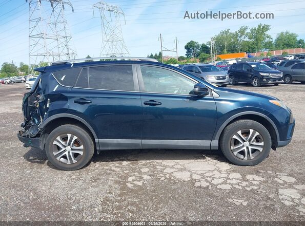 2T3ZFREVXHW317838 2017 TOYOTA RAV4 Blue Rear interior view