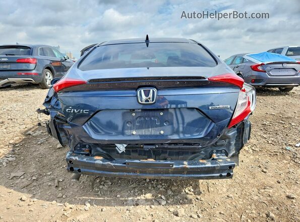 JHMFC1F99JX011972 2018 HONDA CIVIC Синий Вид салона спереди