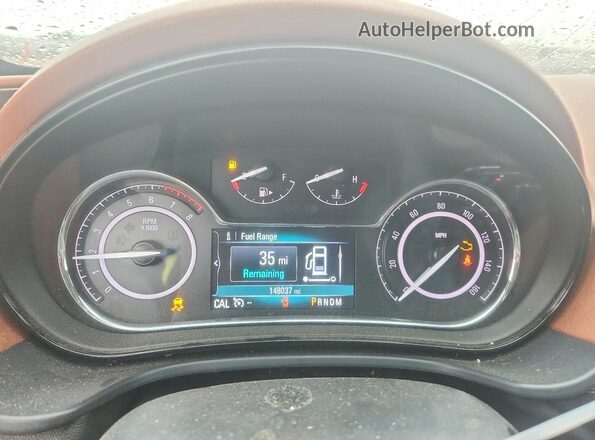 2G4GL5EX9H9121664 2017 BUICK REGAL Бордовый Вид задних сидений