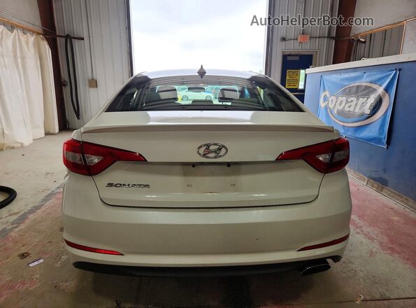 5NPE24AF5GH364597 2016 HYUNDAI SONATA Белый Вид салона спереди