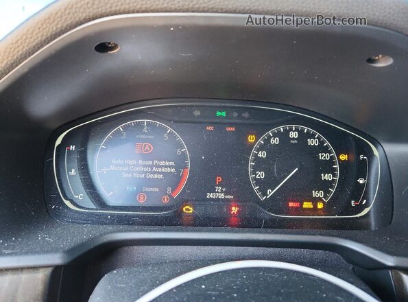 1HGCV2F53JA010080 2018 HONDA ACCORD Gray უკანა სავარძლების ხედი