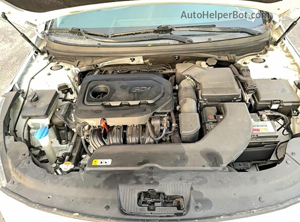 5NPE34AF2HH487725 2017 HYUNDAI SONATA Белый Вид панели приборов