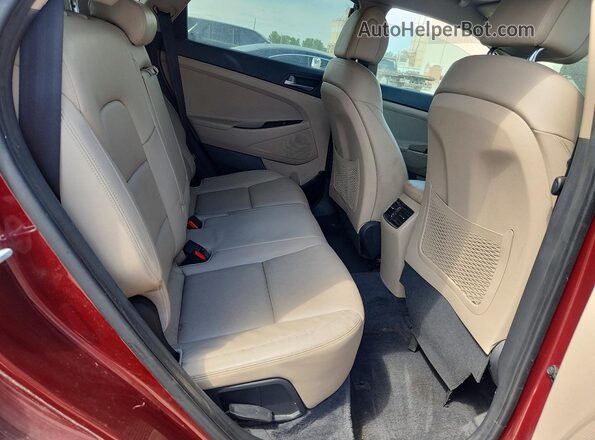 KM8J33A22GU222535 2016 HYUNDAI TUCSON Red Vista del compartimento del motor
