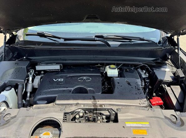 5N1DL0MM9KC565978 2019 INFINITI QX60 Black Вид задньої частини салону