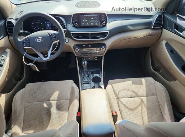 KM8J33AL5KU853166 2019 HYUNDAI TUCSON White Vista del cuadro de instrumentos
