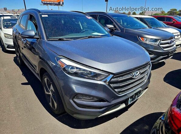 KM8J3CA23JU753508 2018 HYUNDAI TUCSON Серый Задняя левая четверть