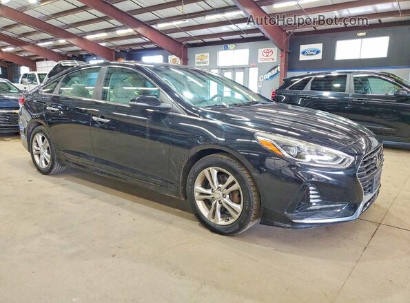 5NPE34AF3JH666927 2018 HYUNDAI SONATA Black Вид спереду
