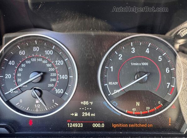 WBA1J9C53GV371709 2016 BMW M2 Blue Vista del salpicadero