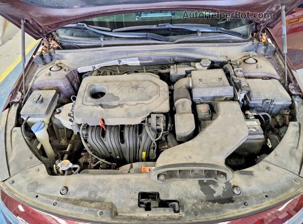 5XXGT4L32KG344191 2019 KIA OPTIMA Бордовый Вид подкапотного пространства
