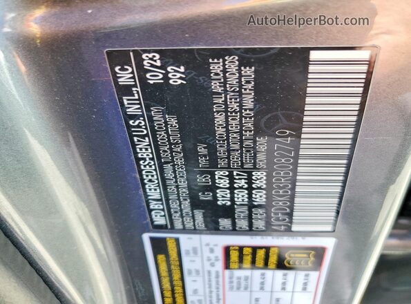 4JGFD8KB3RB082749 2024 MERCEDES-BENZ GLE Gray Սալոնի 360 աստիճան տեսք