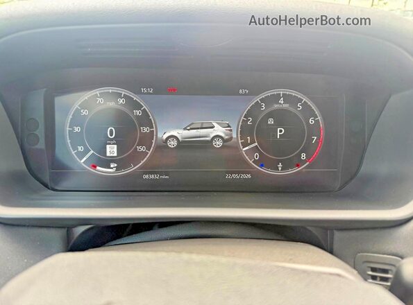 SALRR2RVXJA065627 2018 LAND ROVER DISCOVERY Серебряный Вид щитка приборов