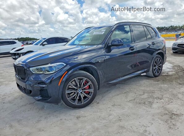 5UXTA6C07N9L65690 2022 BMW X5 Черный Передняя левая четверть