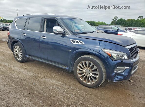 JN8AZ2NF2H9641441 2017 INFINITI QX80 Blue Widok z przodu