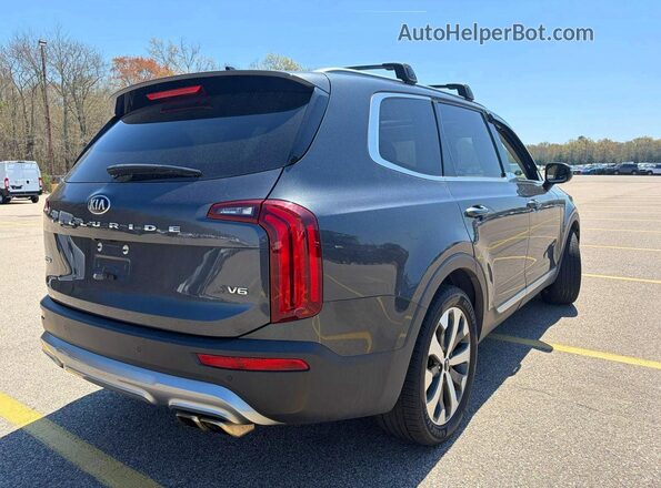 5XYP6DHC3LG037187 2020 KIA TELLURIDE Серый Вид спереди