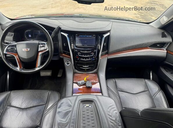 1GYS4JKJ1GR111858 2016 CADILLAC ESCALADE Black Вид задніх сидінь