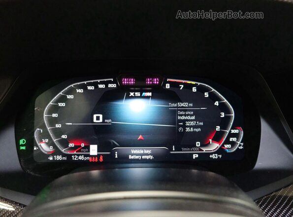 5YMJU0C09M9E32439 2021 BMW X5 Синий Вид щитка приборов
