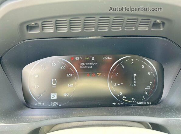 YV4A22PK5M1751013 2021 VOLVO XC90 Синий Вид щитка приборов