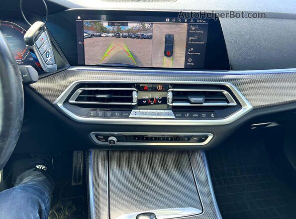 5UXJU2C51KLN64669 2019 BMW X5 Синий Вид задней части салона