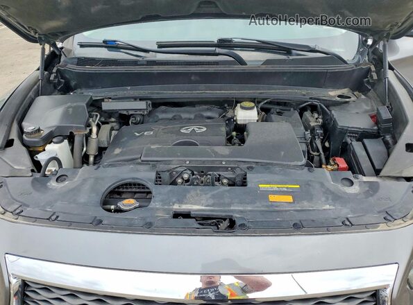 5N1DL0MM4HC510475 2017 INFINITI QX60 Charcoal Widok naklejki z numerem VIN