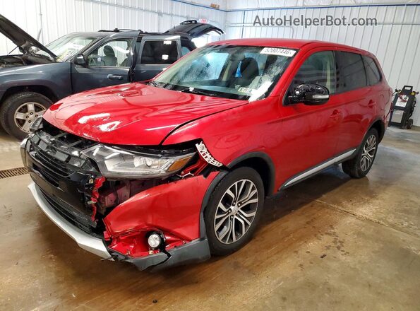 JA4AZ3A36HZ010845 2017 MITSUBISHI OUTLANDER Красный Передняя левая четверть