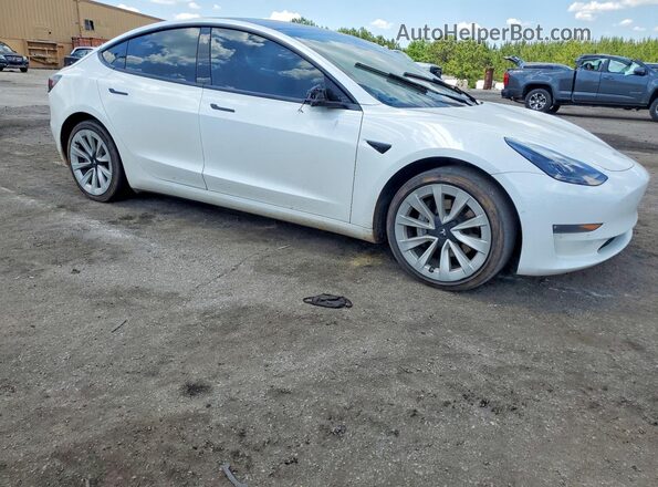 5YJ3E1EB6NF103222 2022 TESLA MODEL Белый Вид спереди