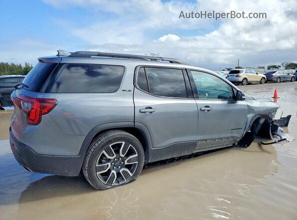 1GKKNKLS0MZ176605 2021 GMC ACADIA Угольный Передняя правая четверть
