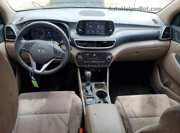 KM8J33AL5KU062443 2019 HYUNDAI TUCSON White Вид щитка приладів