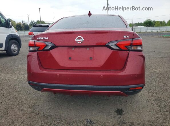 3N1CN8EV6LL804184 2020 NISSAN VERSA Красный Вид салона спереди