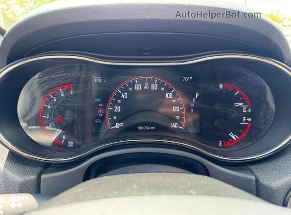1C4RDJDG1KC605588 2019 DODGE DURANGO Черный Вид щитка приборов