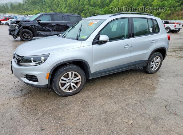 WVGBV7AX3HK013626 2017 VOLKSWAGEN TIGUAN Серебряный Задняя левая четверть