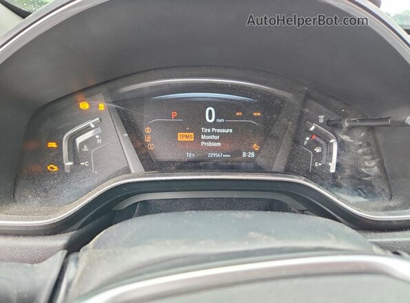 7FARW2H52KE019112 2019 HONDA CR-V Синий Вид задних сидений