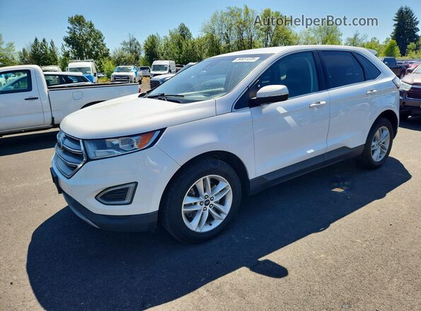 2FMPK4J99JBC61071 2018 FORD EDGE Белый Передняя левая четверть