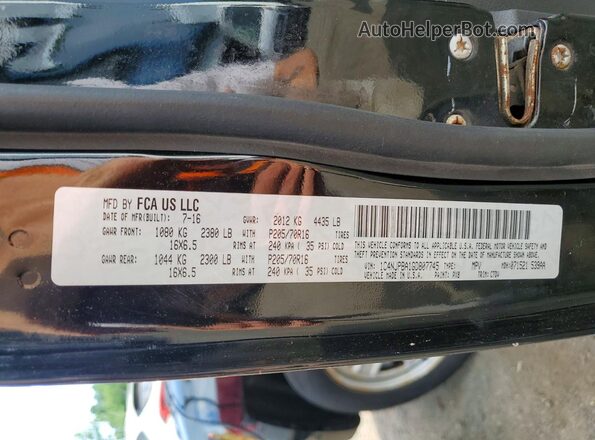 1C4NJPBA1GD807745 2016 JEEP PATRIOT Black 360 interior view