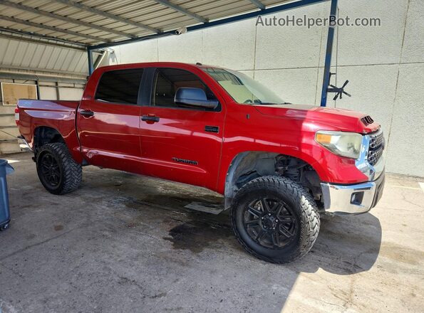 5TFEY5F16KX245780 2019 TOYOTA TUNDRA Red წინა ხედი