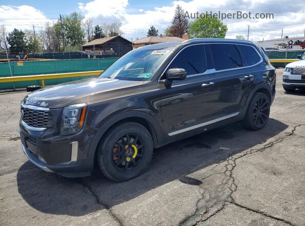 5XYP5DHC4LG004489 2020 KIA TELLURIDE Коричневый Задняя левая четверть