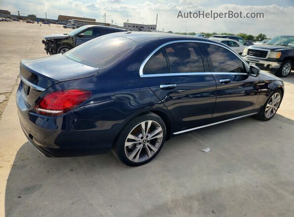 55SWF8DB2KU302332 2019 MERCEDES-BENZ C Blue Front right