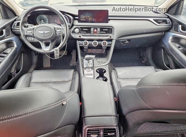 KMTG34TAXPU123763 2023 GENESIS G70 Синий Вид щитка приборов