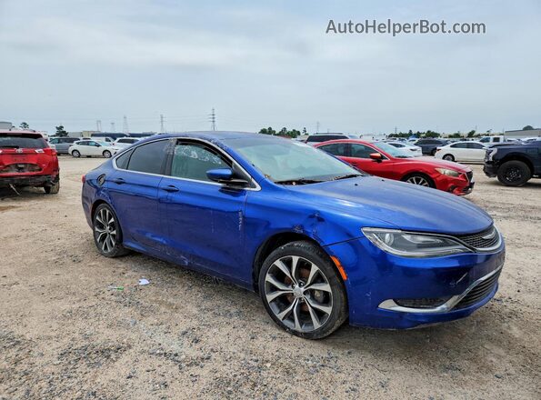 1C3CCCAB5GN107598 2016 CHRYSLER 200 Синий Вид спереди