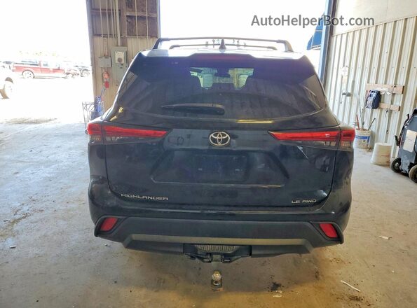 5TDBZRBH1NS587805 2022 TOYOTA HIGHLANDER Черный Вид сзади