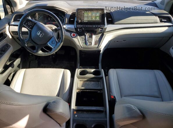 5FNRL6H77JB046107 2018 HONDA ODYSSEY Черный Вид щитка приборов