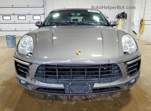 WP1AB2A51GLB53160 2016 PORSCHE MACAN Серый Вид сзади